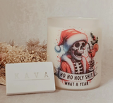 Ho Ho Holy Shit What A Year Candle