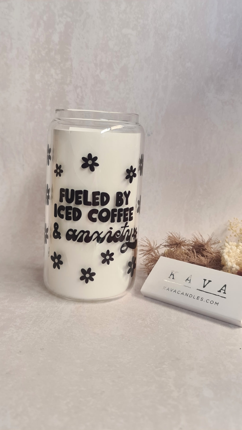 Fuelled By Coffee & Anxiety Tumbler Kavacandles