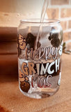 Merry Grinch Mas Tumbler/Beer Can Glass COLOUR CHANGING