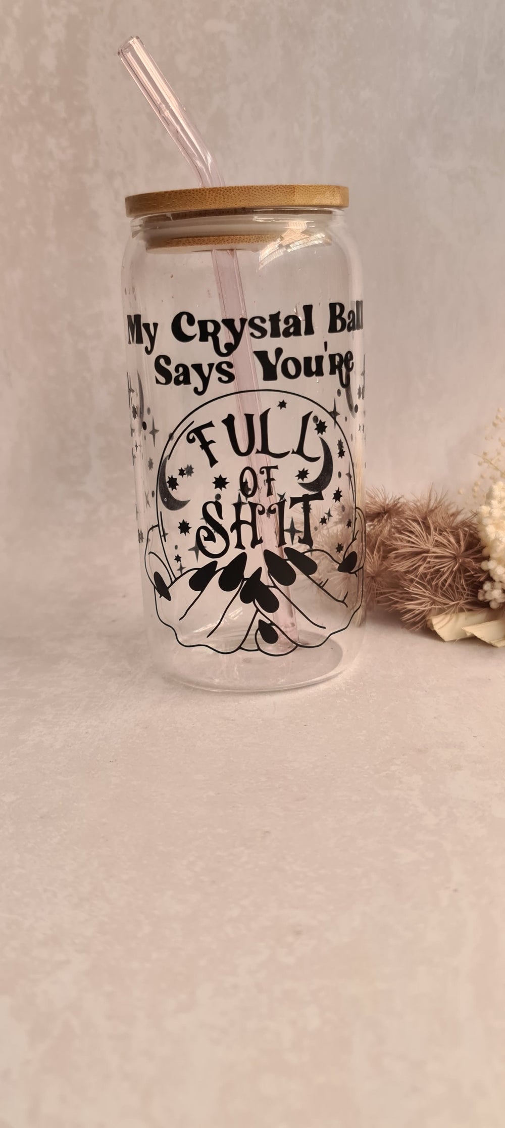 Crystal Ball Says You're Full of Shit Tumbler/Beer Can Glass