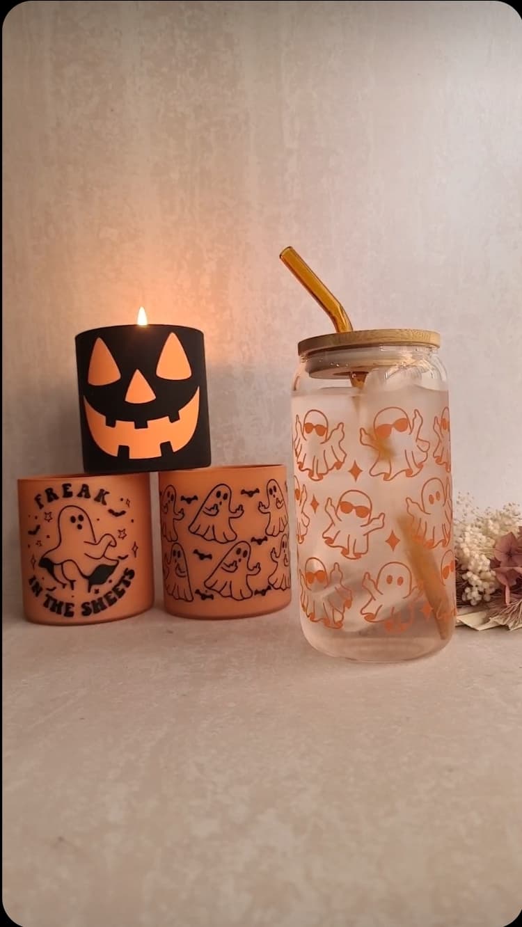 Spooky Ghost Tumbler  COLOUR CHANGING